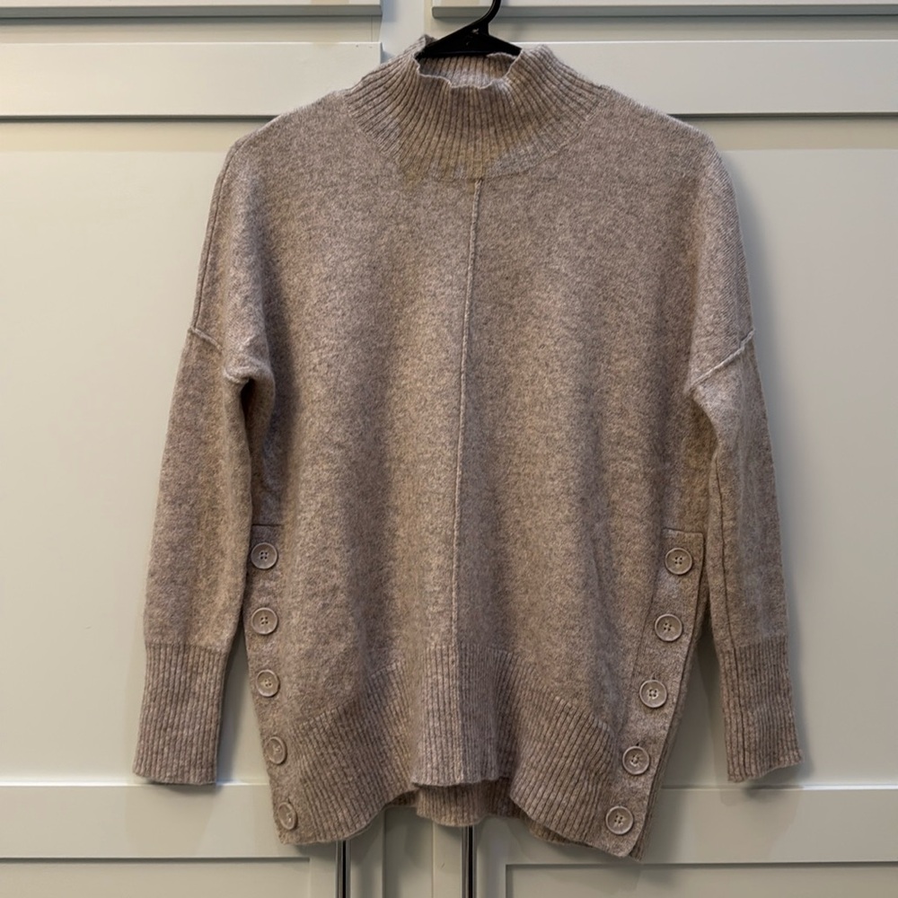 Cynthia Rowley 100% Cashmere Sweater Gray Silver XS